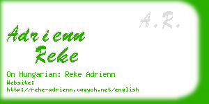 adrienn reke business card